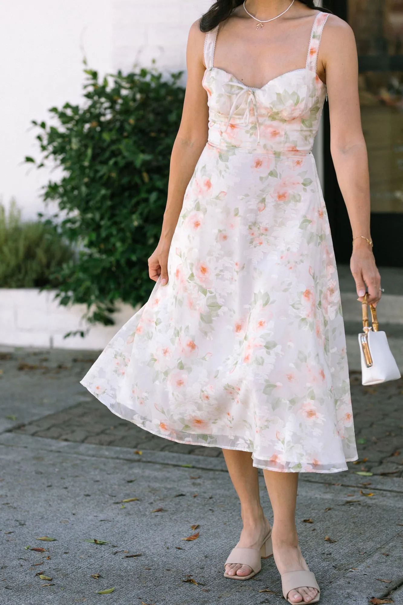 Amanda Sweetheart Floral Dress