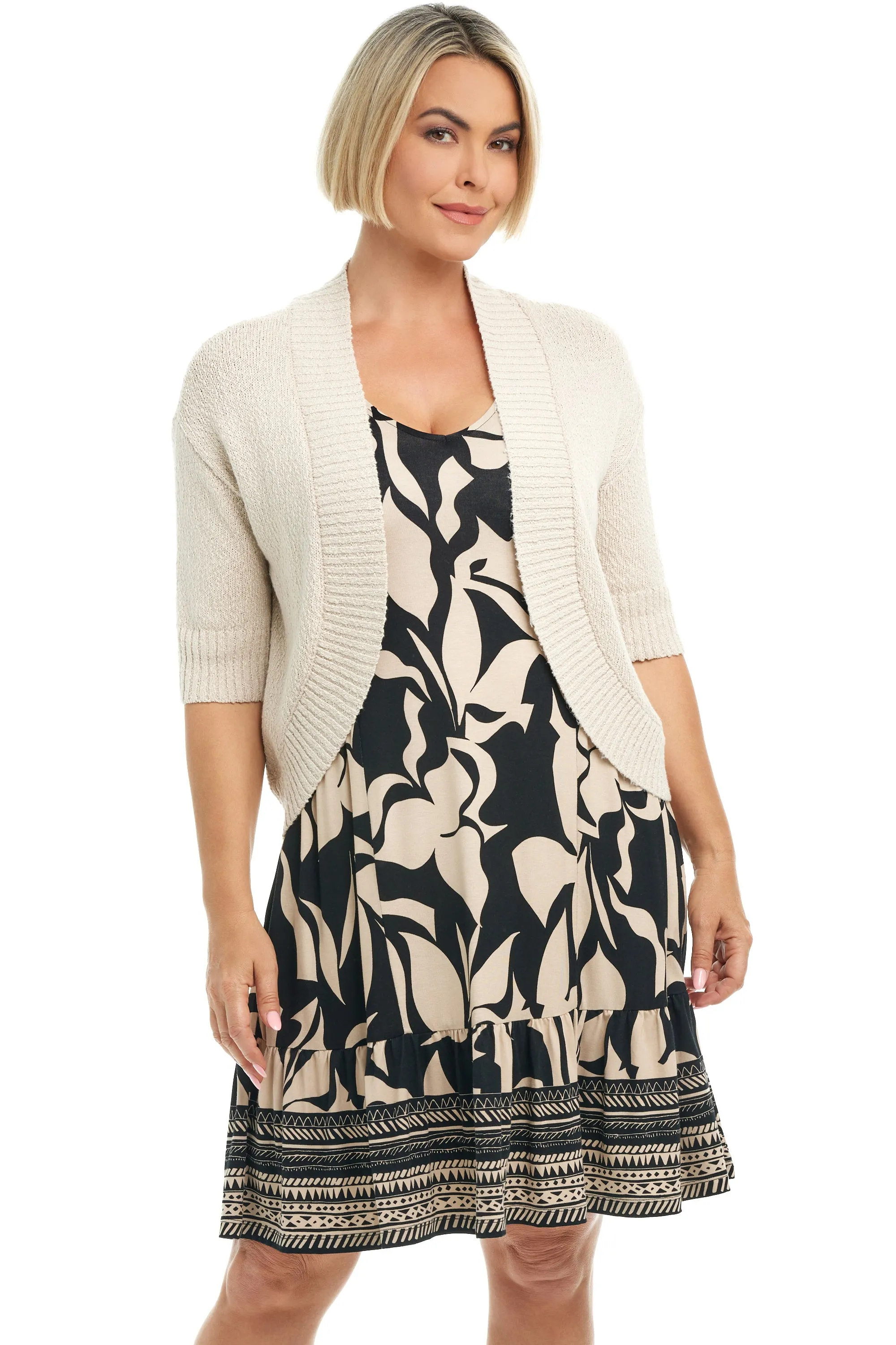 Bold Border Print Dress