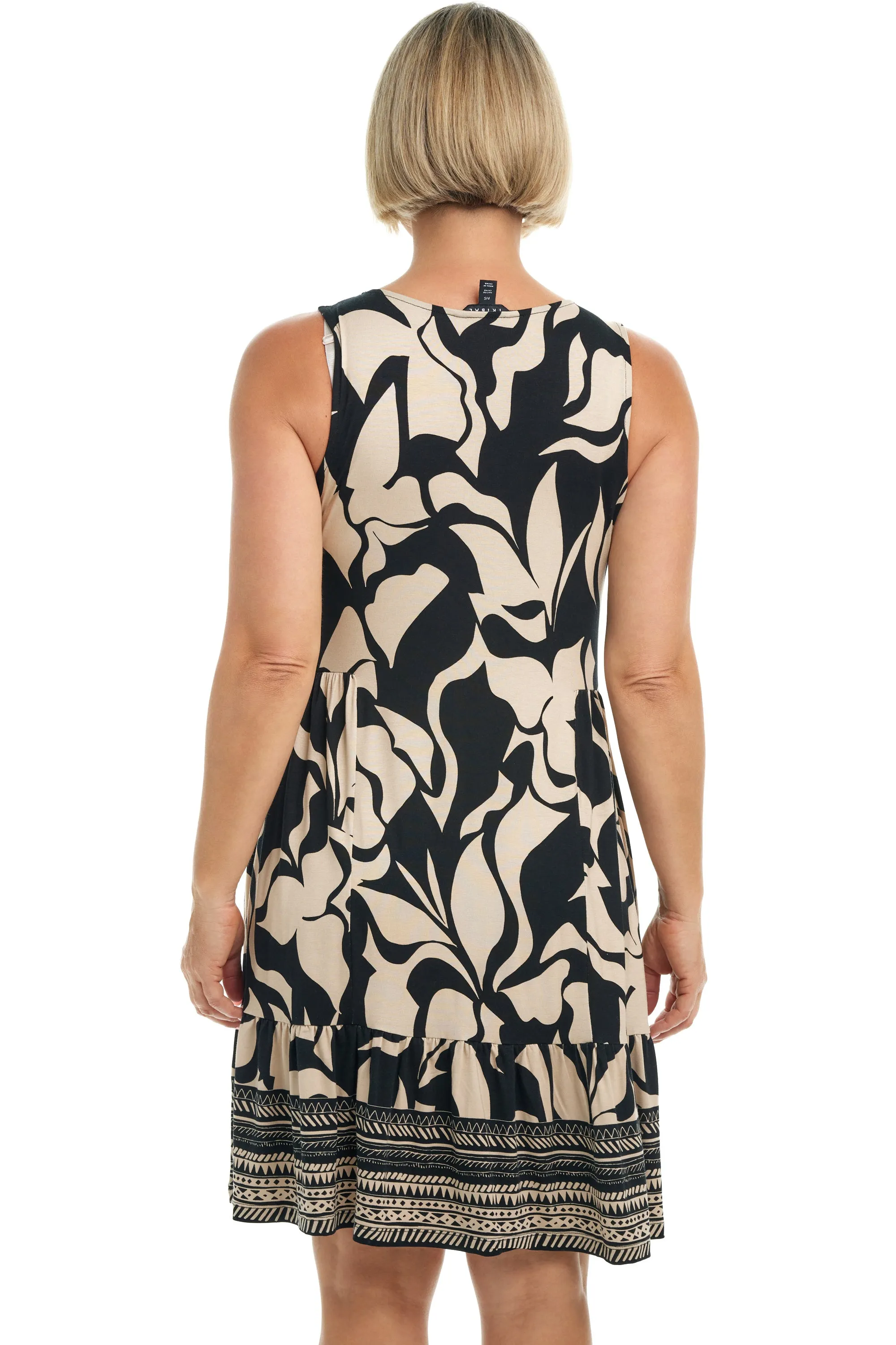 Bold Border Print Dress