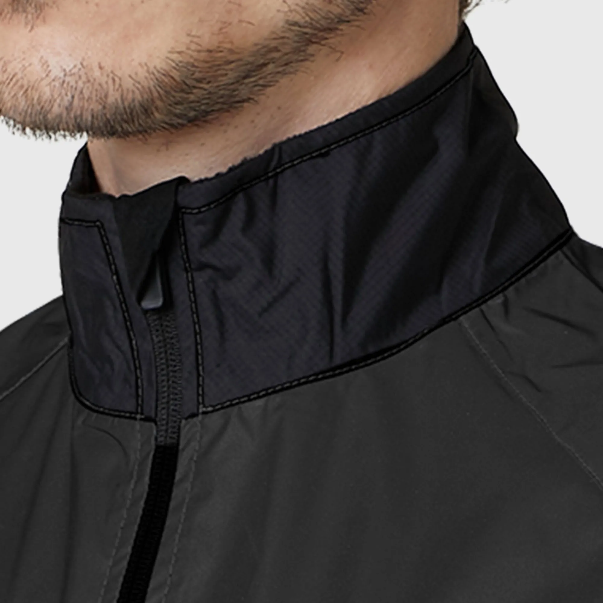 Fdx 360 Hi-Vis Reflective Black Men's Gilet for Cycling & Running
