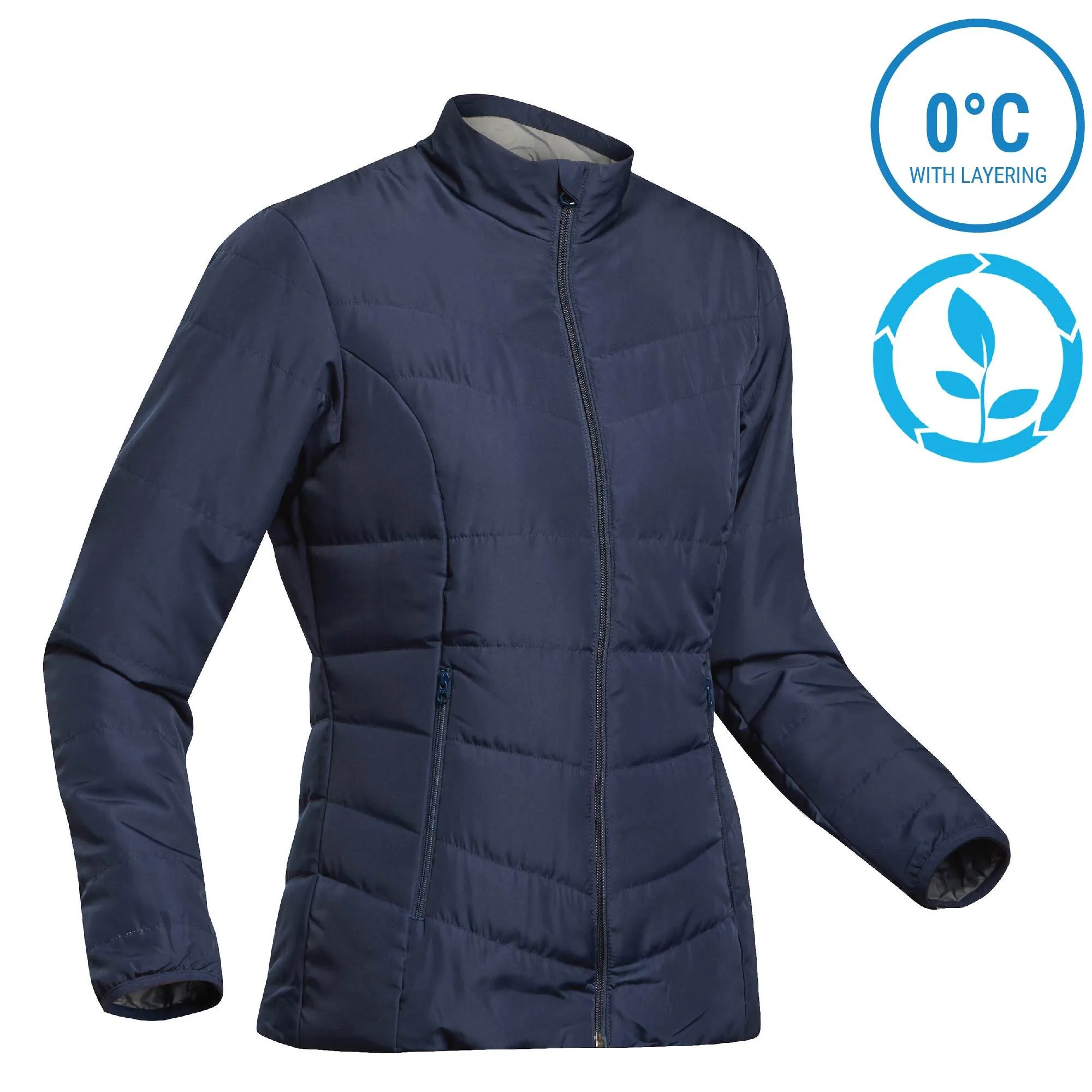 Forclaz Women's Synthetic Mountain Backpacking Padded Jacket - MT 50 32F