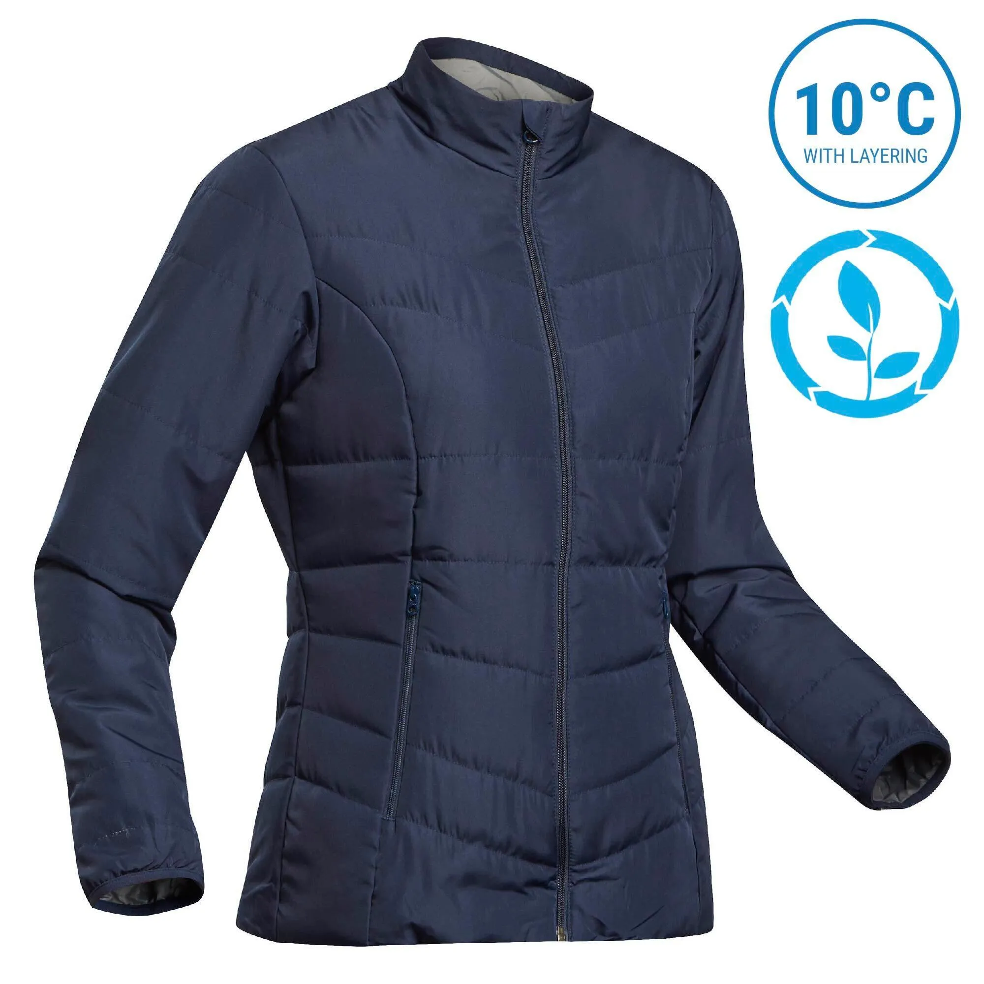 Forclaz Women's Synthetic Mountain Backpacking Padded Jacket - MT 50 32F