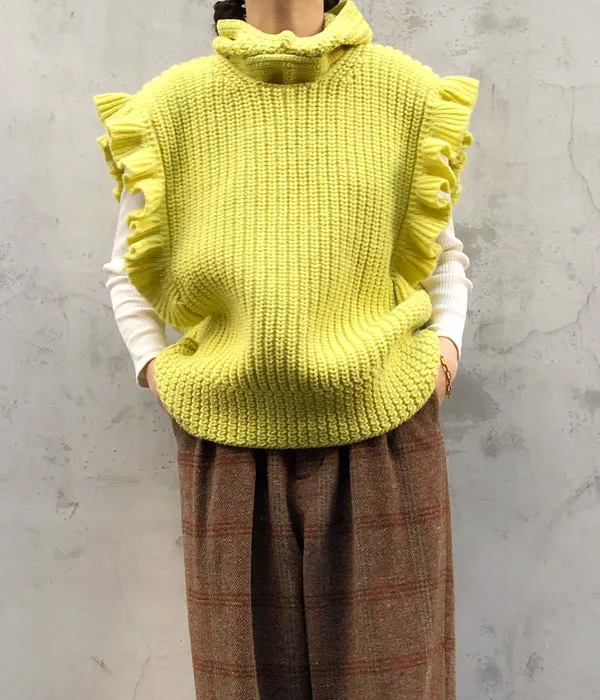 FUMIKA_UCHIDA/Shetland Hand Crochet/HEAD CAP(BANANA)
