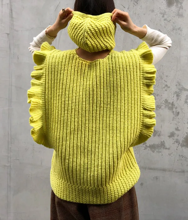 FUMIKA_UCHIDA/Shetland Hand Crochet/HEAD CAP(BANANA)