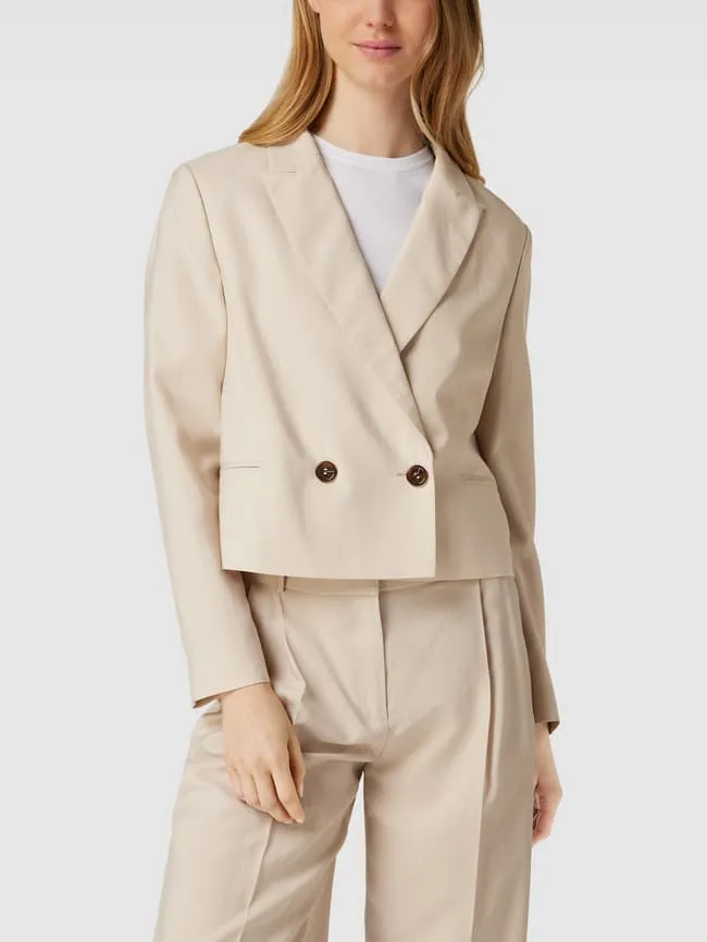 Jake*s Collection Button Down Blazer, Beige