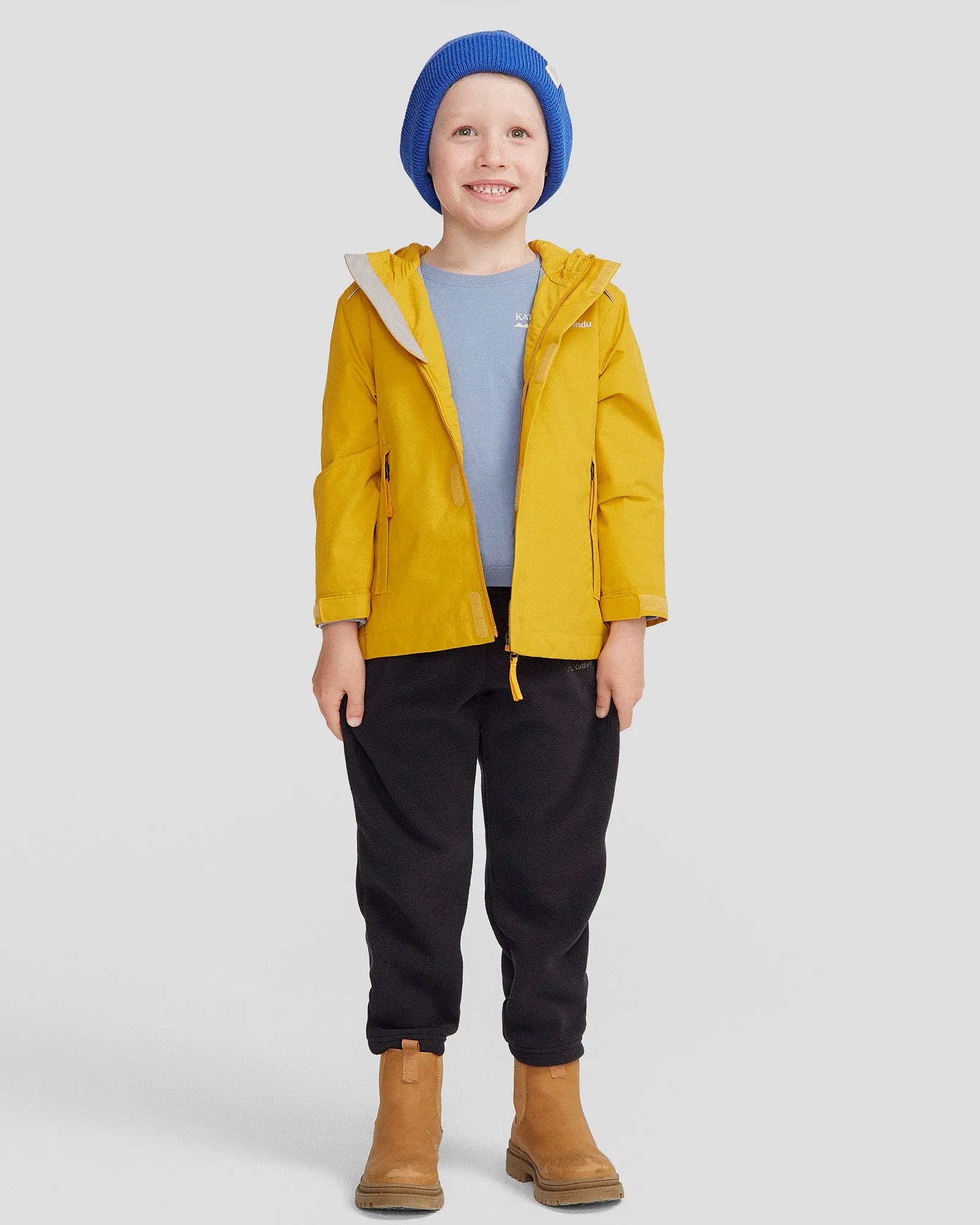 Kids' Andulo 2-layer Rain Jacket - Golden
