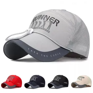 Men's Outdoor Baseball Cap with Wind Cord