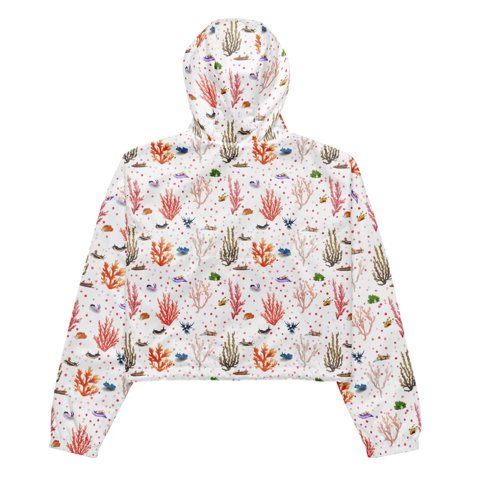 Nudibranch Bliss Womens Cropped Windbreaker