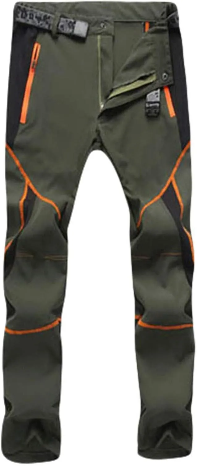 Pants For Men Mens Trendy Waterproof Pants Splice Windproof Trousers Softshell Outdoor Hiking Trousers Cargo Pants