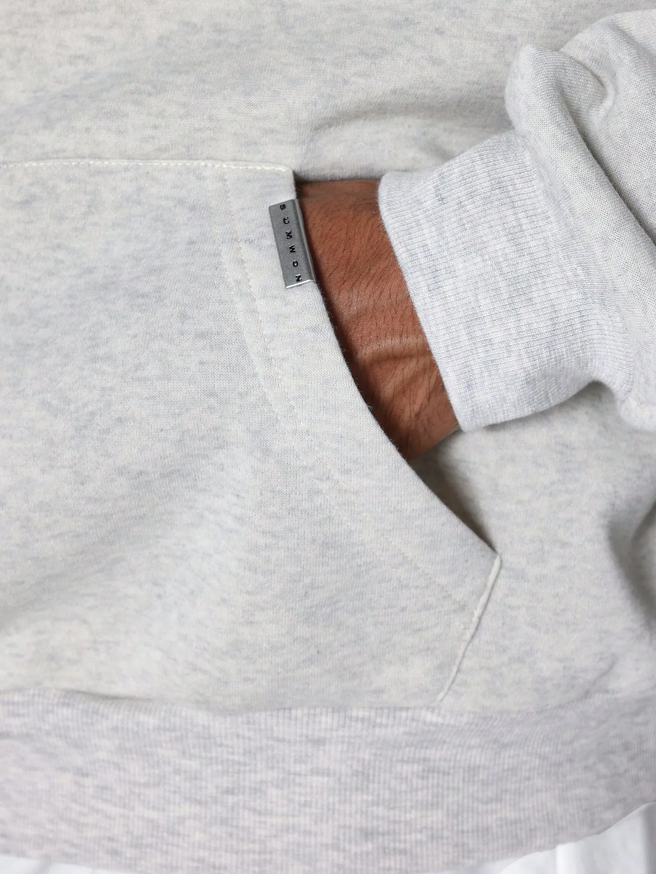 Regular Fit Overhead Hoodie With Applique Elbow