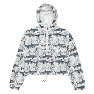 Tiger Shark Bloom Womens cropped Windbreaker