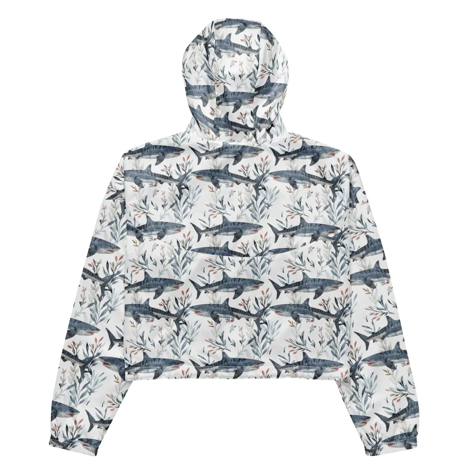 Tiger Shark Bloom Womens cropped Windbreaker