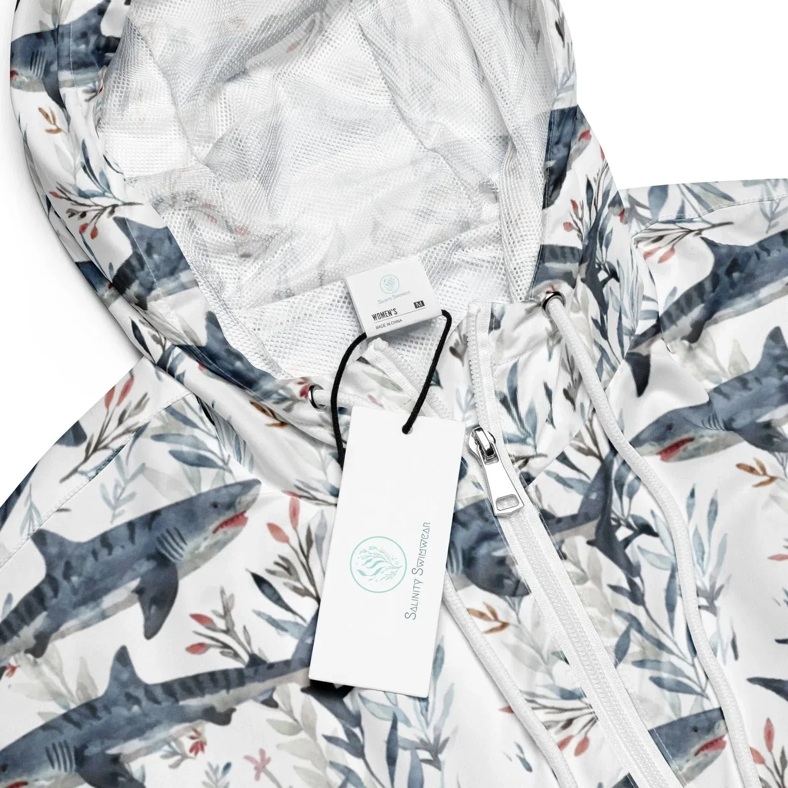 Tiger Shark Bloom Womens cropped Windbreaker
