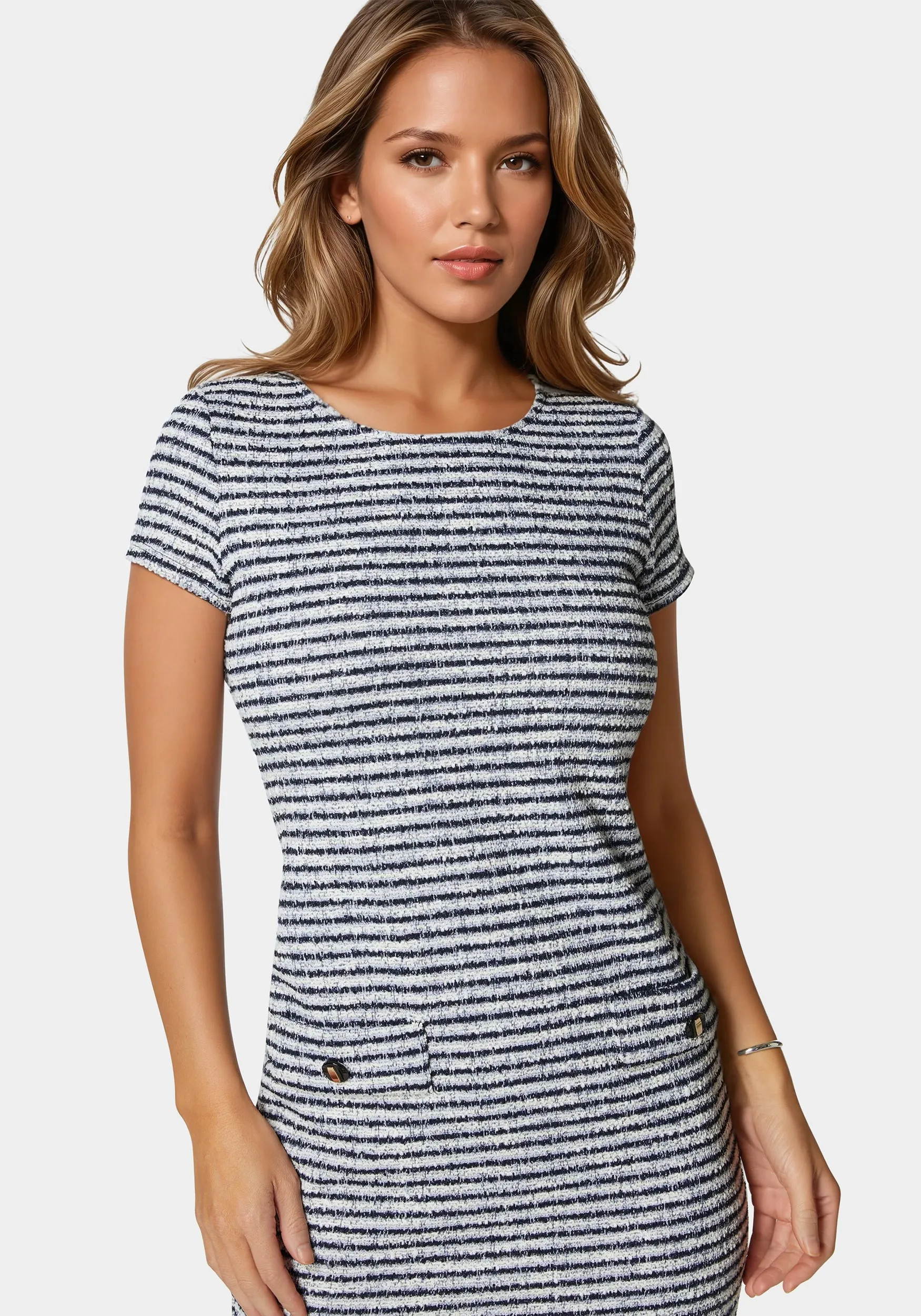 Tweed T Shirt Dress