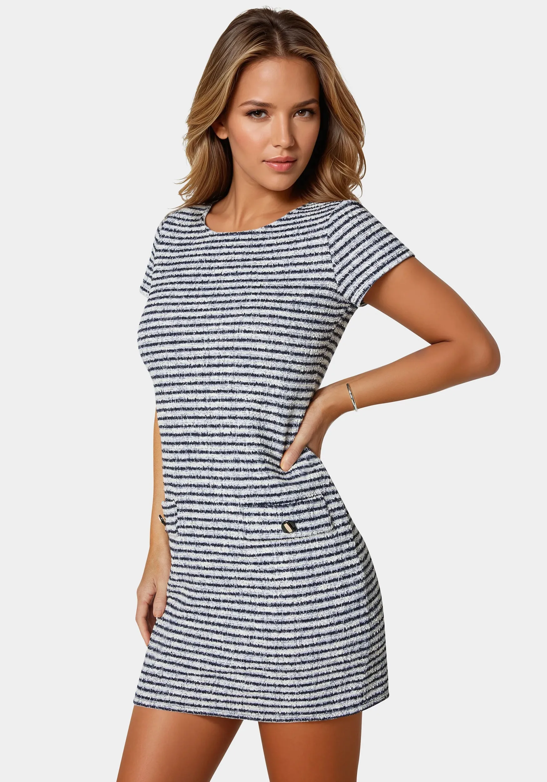 Tweed T Shirt Dress