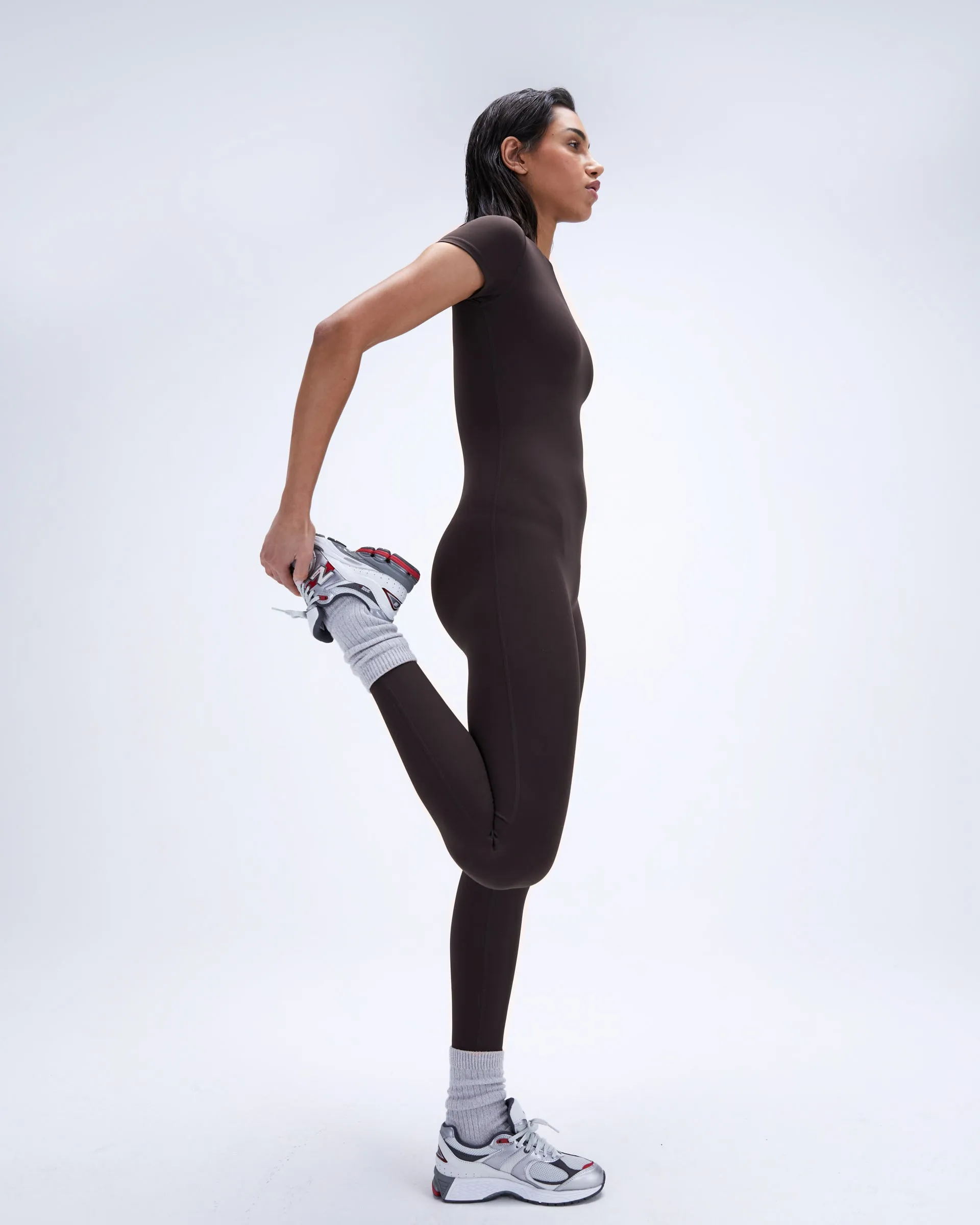 Ultimate Full Length Unitard - Coffee Bean