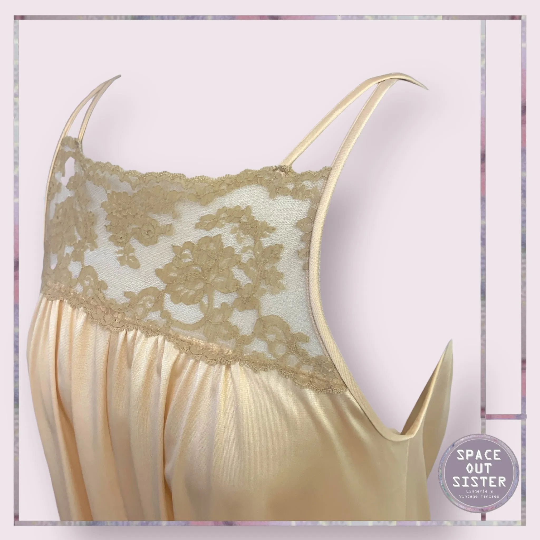 Vintage Full Length Caramel Nightdress