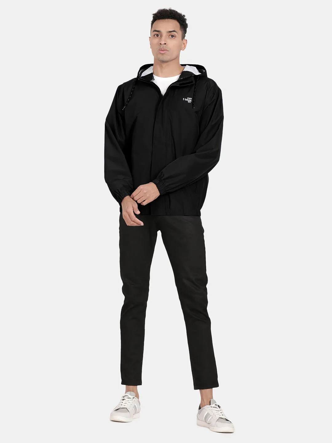 Waterproof Seam Sealed Rainwear Jacket : Black