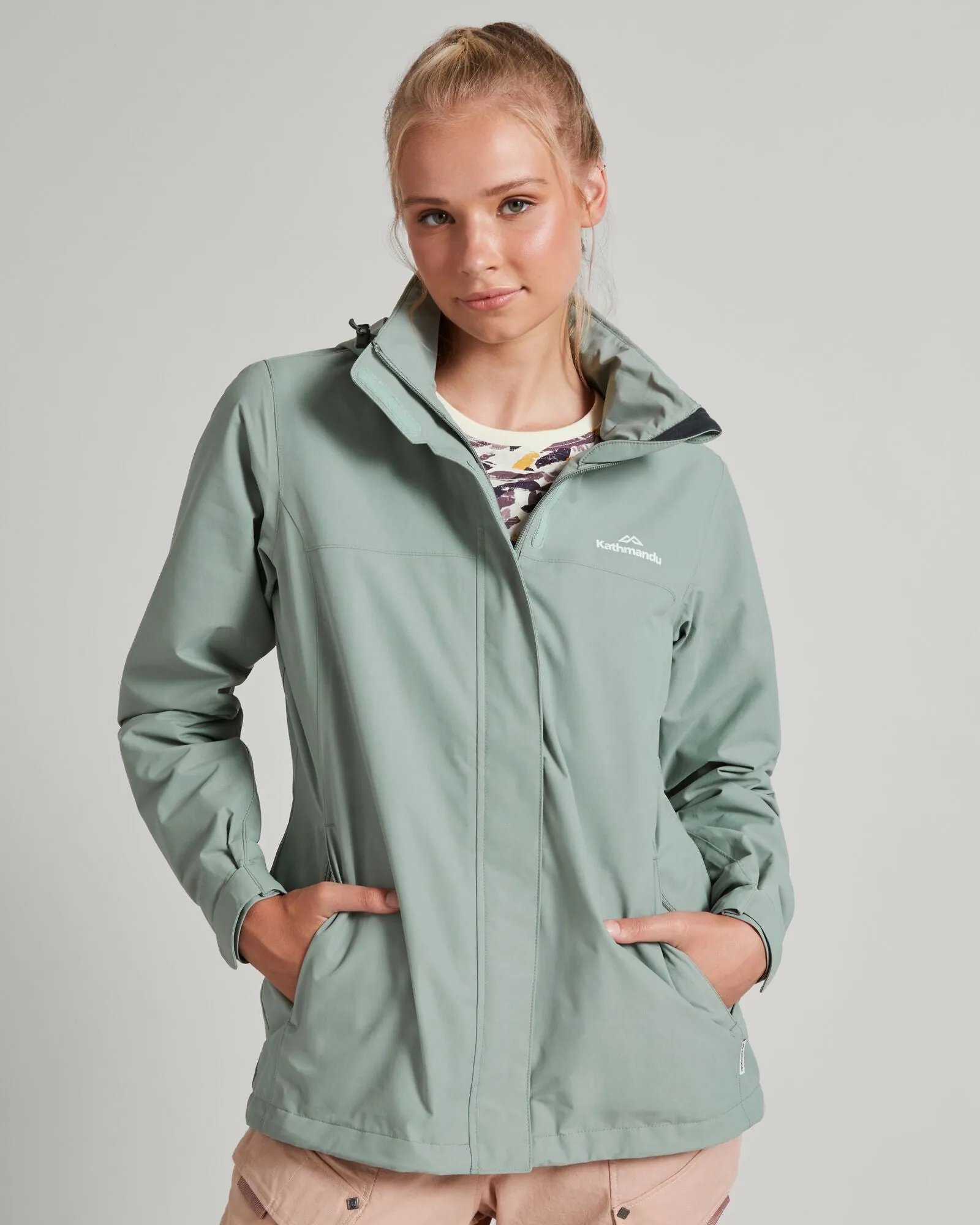 Women's Andulo 2-layer Rain Jacket - Gum Tree