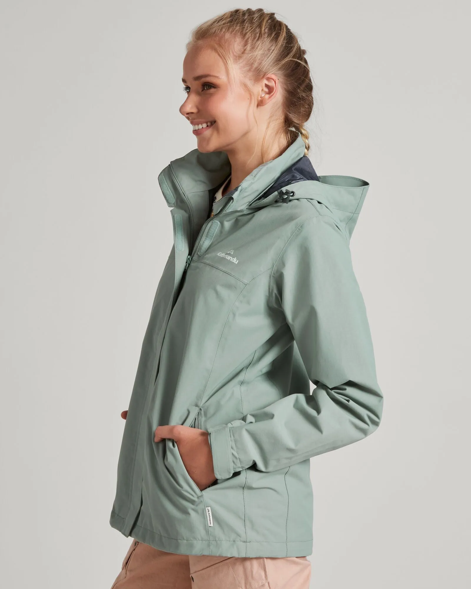 Women's Andulo 2-layer Rain Jacket - Gum Tree