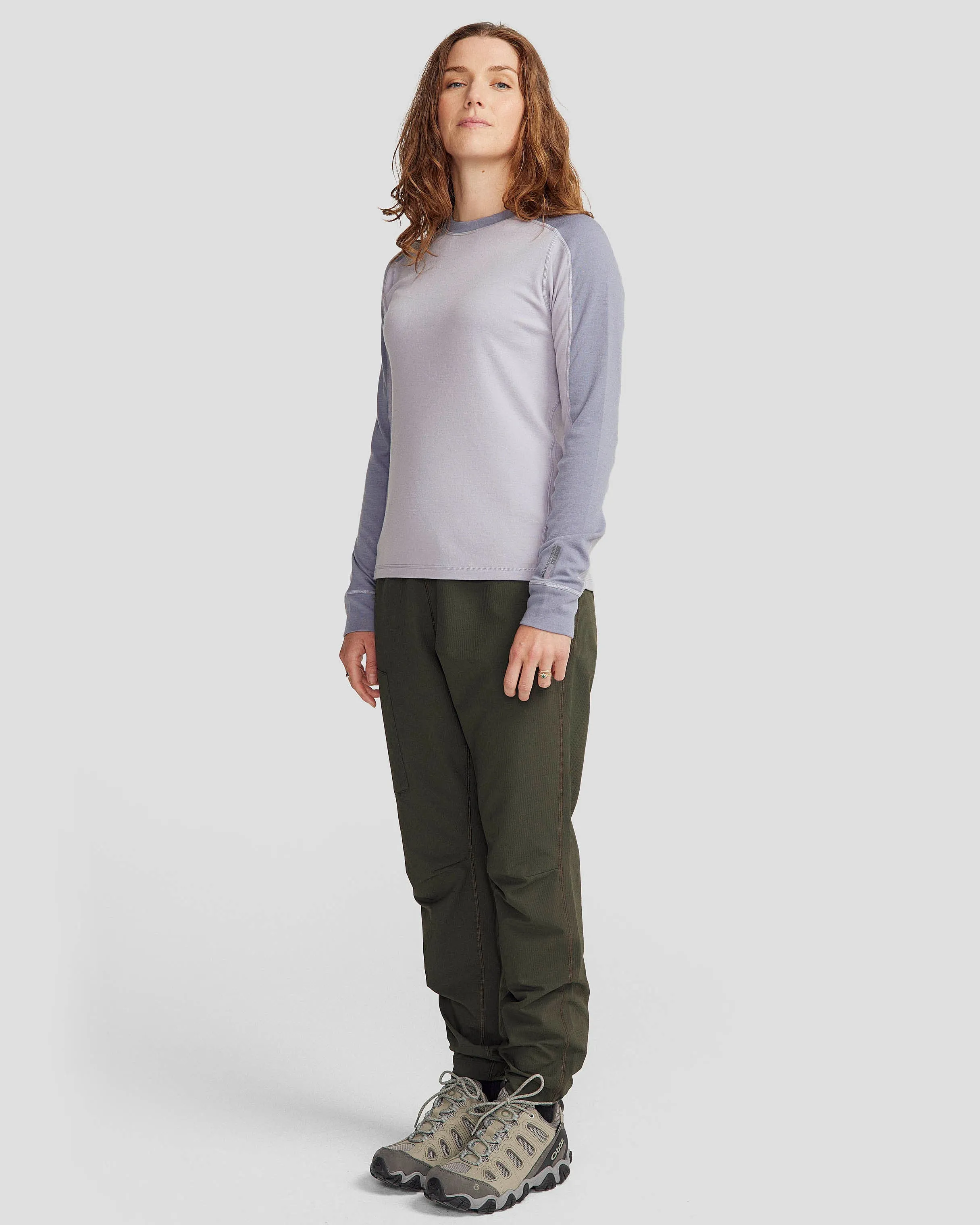 Women's K-Merino 250 Long Sleeve Top  - Light Haze/Dark Haze