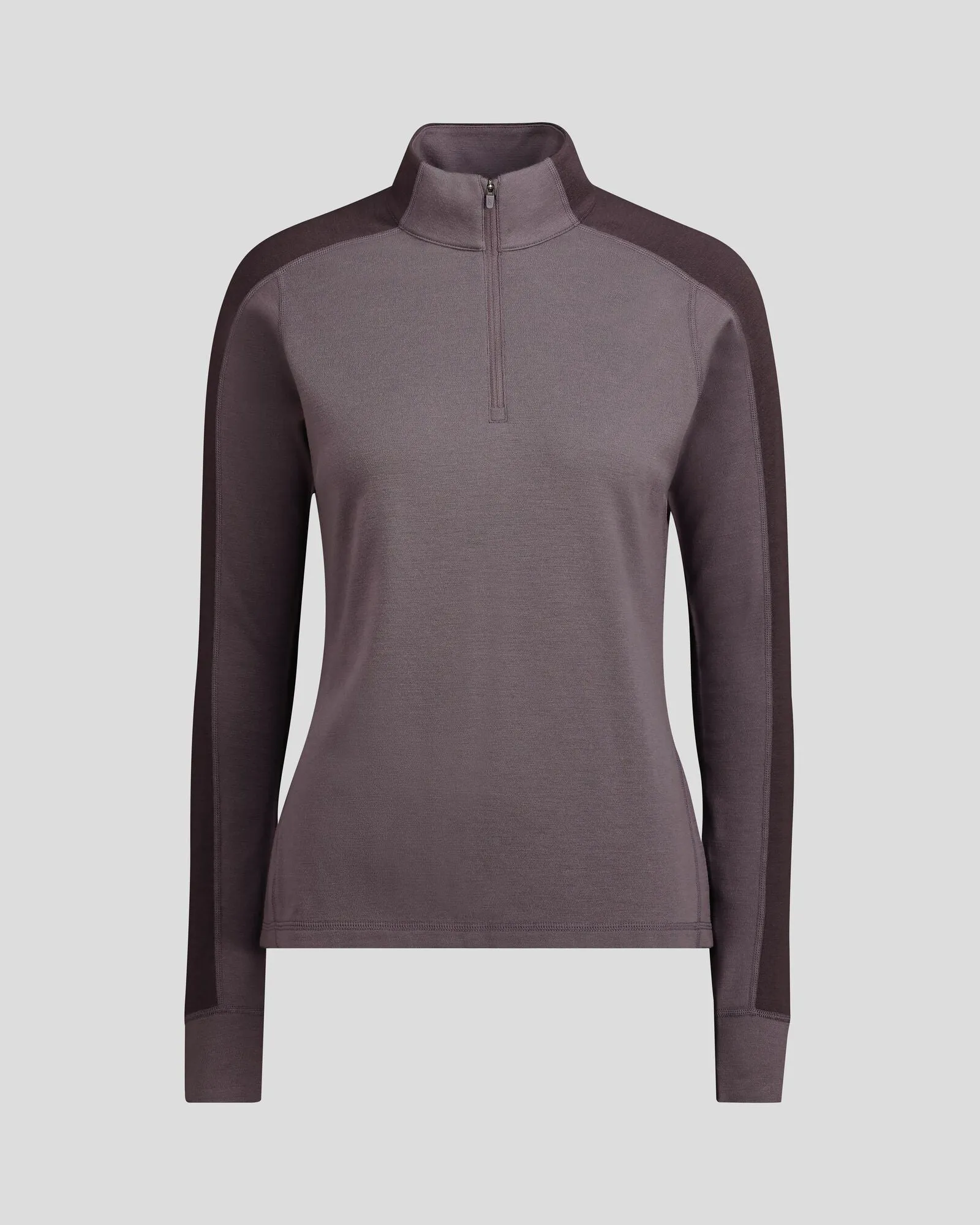 Women's K-Merino 250 Quarter Zip Top  - Light Quartz/Dark Quartz