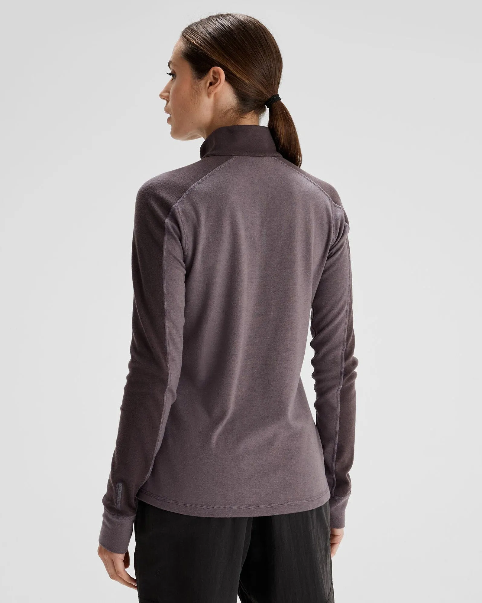Women's K-Merino 250 Quarter Zip Top  - Light Quartz/Dark Quartz
