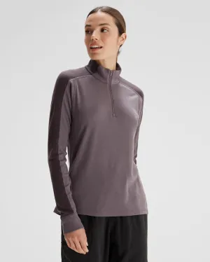 Women's K-Merino 250 Quarter Zip Top  - Light Quartz/Dark Quartz